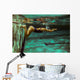 Swimmer at the swimming pool.Underwater photo. Wall Decal