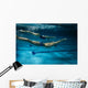 Swimmers at the swimming pool.Underwater photo. Wall Decal