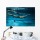 Swimmers at the swimming pool.Underwater photo. Wall Decal