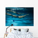 Swimmers at the swimming pool.Underwater photo. Wall Decal