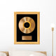 blank golden LP frame Wall Decal