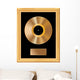 blank golden LP frame Wall Decal