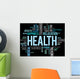 Health Word Cloud Concept Wall Decal