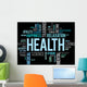 Health Word Cloud Concept Wall Decal