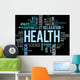 Health Word Cloud Concept Wall Decal