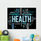 Health Word Cloud Concept Wall Decal