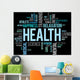 Health Word Cloud Concept Wall Decal