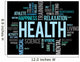 Health Word Cloud Concept Wall Decal