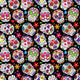 Day of the Dead Sugar Skull Seamless Vector Background Wall Decal