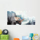 businessman hand press play button sign to start or initiate pro Wall Decal