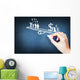 Income inequality between people concept Wall Decal