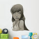 Portrait of a lady Wall Decal