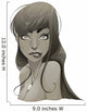 Portrait of a lady Wall Decal