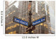Corner of 42nd and Madison ave in midtown Manhattan Wall Decal