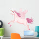 Pink unicorn pegasus Wall Decal