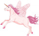 Pink unicorn pegasus Wall Decal