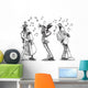 Jazz band doodles Wall Decal