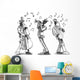 Jazz band doodles Wall Decal