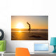 Handstand by the beach Wall Decal