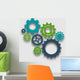 Cog Wheel Illustration Wall Decal