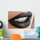 stylish black lips Wall Decal