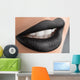 stylish black lips Wall Decal