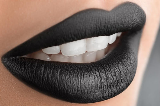 stylish black lips Wall Decal