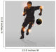 abstract soccer striker Wall Decal