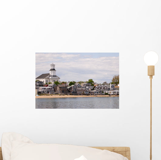 Beachfront houses in Provincetown, Cape Cod Wall Decal