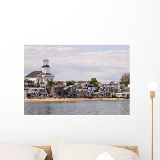 Beachfront houses in Provincetown, Cape Cod Wall Decal