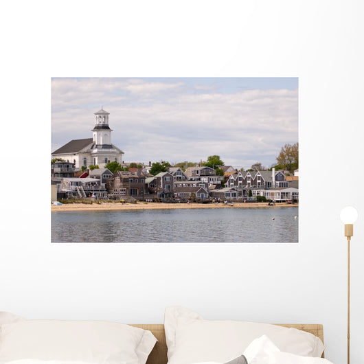 Beachfront houses in Provincetown, Cape Cod Wall Decal