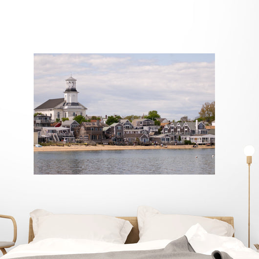 Beachfront houses in Provincetown, Cape Cod Wall Decal