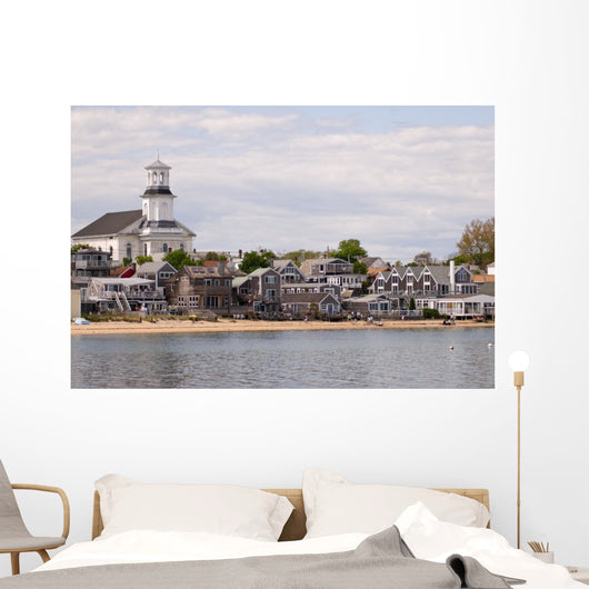 Beachfront houses in Provincetown, Cape Cod Wall Decal