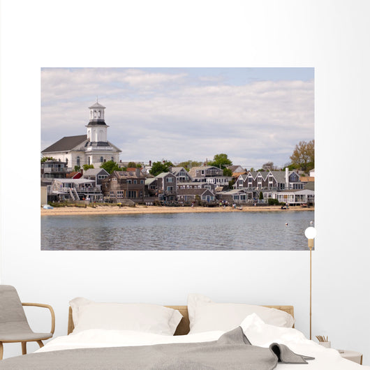 Beachfront houses in Provincetown, Cape Cod Wall Decal
