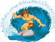 Extreme surfing Wall Decal