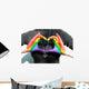 Rainbow Hands Love Wall Decal