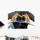 Rainbow Hands Love Wall Decal