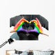 Rainbow Hands Love Wall Decal