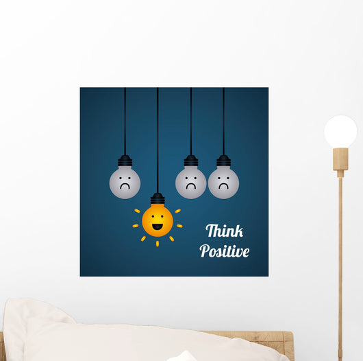 think positive Wall Decal