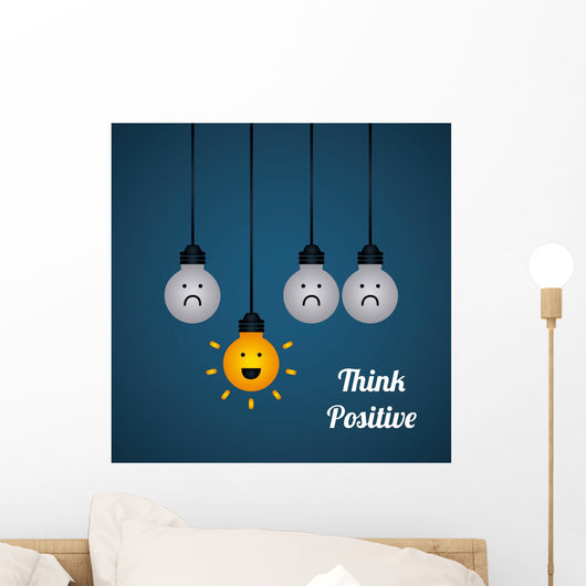 think positive Wall Decal