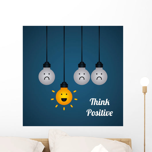 think positive Wall Decal