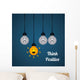 think positive Wall Decal