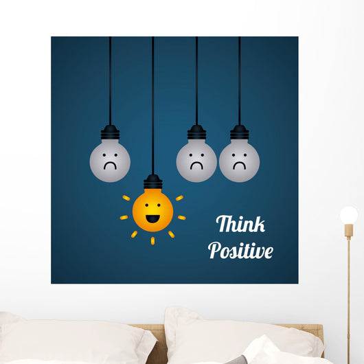 think positive Wall Decal