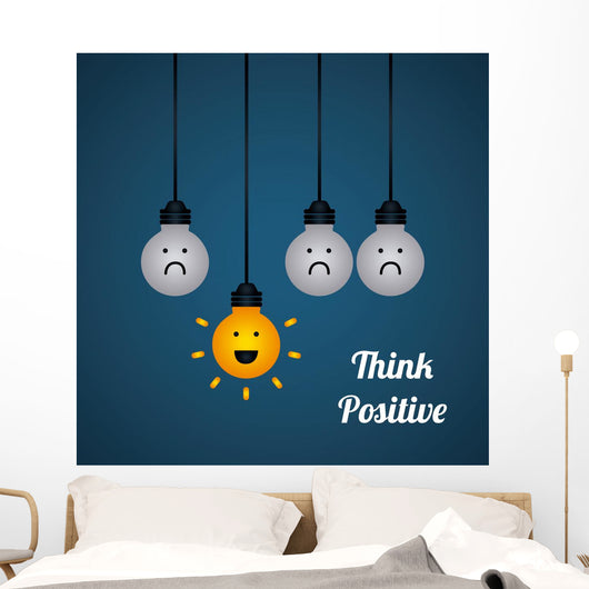 think positive Wall Decal