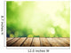 wooden surface and sunny forest Wall Decal