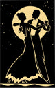 Formal ballroom dance Wall Decal