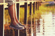 legs dangling Wall Decal