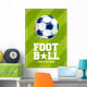 Grunge Football Poster Wall Decal