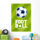 Grunge Football Poster Wall Decal