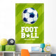Grunge Football Poster Wall Decal